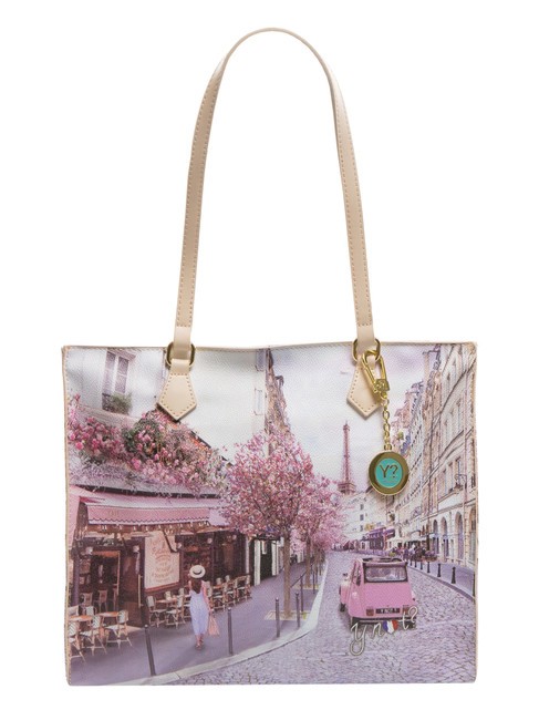 YNOT YESBAG Sac shopping carré café parisien - Sacs pour Femme