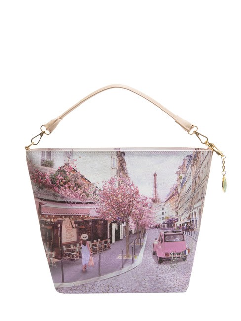 YNOT YESBAG Sac hobo porté épaule café parisien - Sacs pour Femme