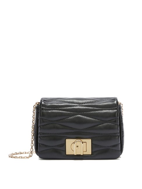 FURLA 1927 Mini sac porté épaule en cuir Noir - Sacs pour Femme