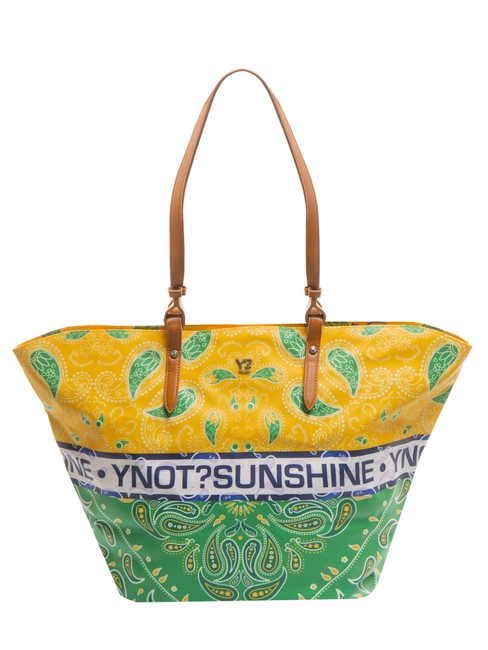 YNOT BANDANAS Grand sac shopping de plage vert - Sacs pour Femme