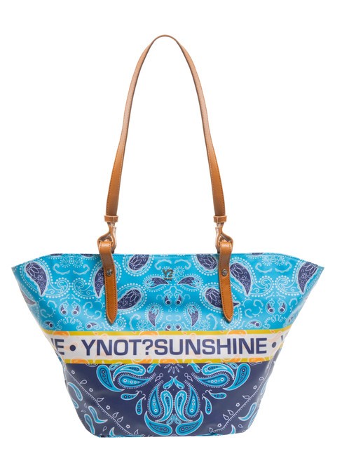 YNOT BANDANAS Sac shopping de plage moyen bleu - Sacs pour Femme