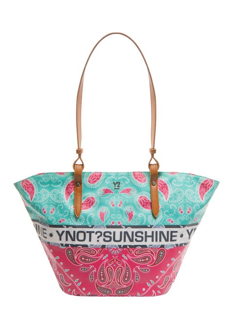 YNOT BANDANAS Sac shopping de plage moyen rose - Sacs pour Femme