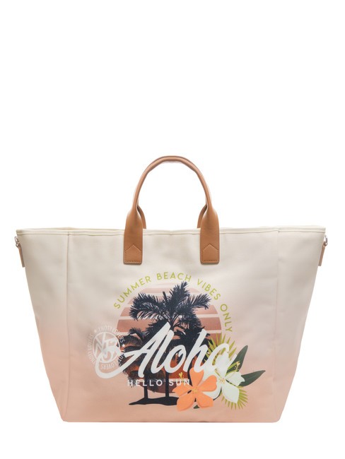 YNOT ALHOA Maxi sac de plage avec bandoulière naturel - Sacs pour Femme