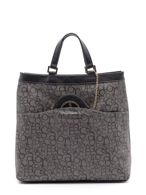 ROCCOBAROCCO GIADA Sac à dos avec poignées gris noir - Sacs pour Femme