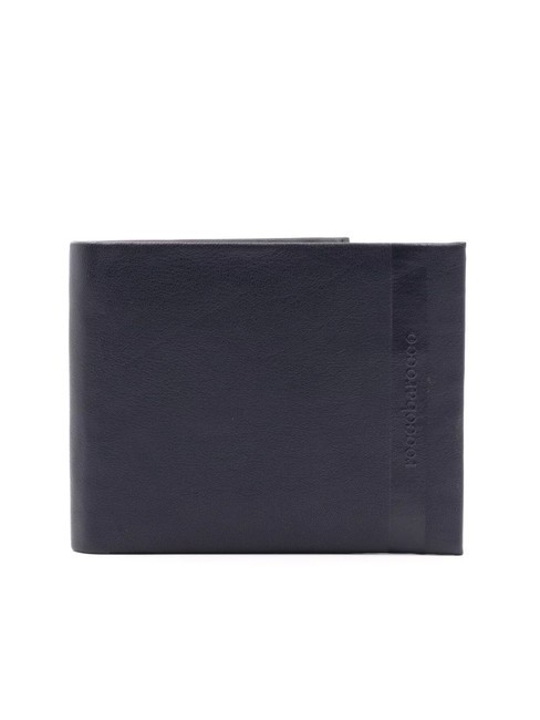 ROCCOBAROCCO STRIPE Porte-monnaie en cuir bleu - Portefeuilles Homme