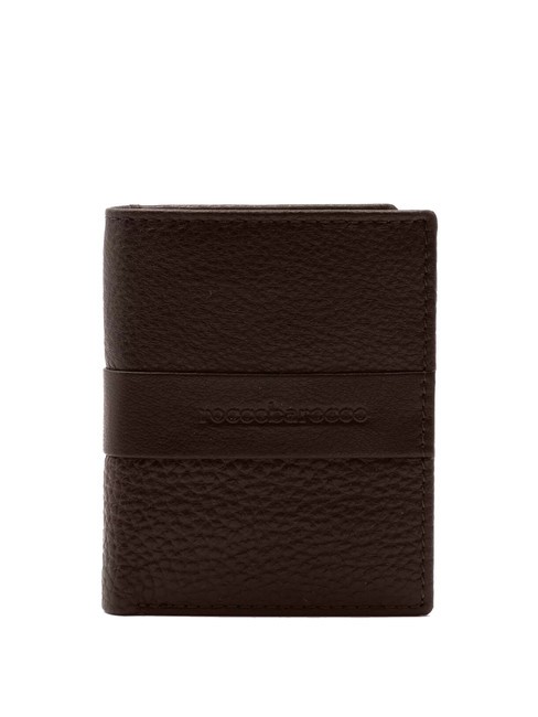 ROCCOBAROCCO JOHN Portefeuille vertical en cuir brun - Portefeuilles Homme