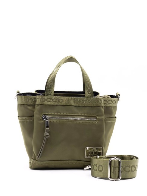 ROCCOBAROCCO GLORIA Mini sac cabas avec bandoulière vert militaire - Sacs pour Femme