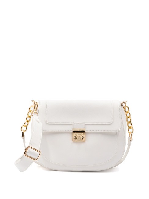 ROCCOBAROCCO GLAM Sac bandoulière à rabat blanc - Sacs pour Femme