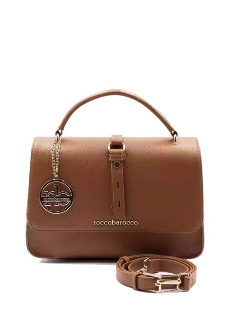 ROCCOBAROCCO GLAM Petit sac avec rabat et bandoulière Cognac - Sacs pour Femme