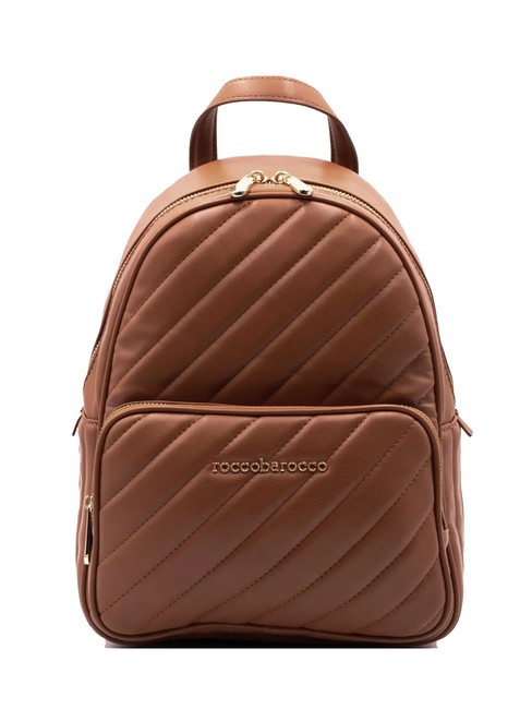 ROCCOBAROCCO GLAM Sac à dos matelassé avec poche Cognac - Sacs pour Femme