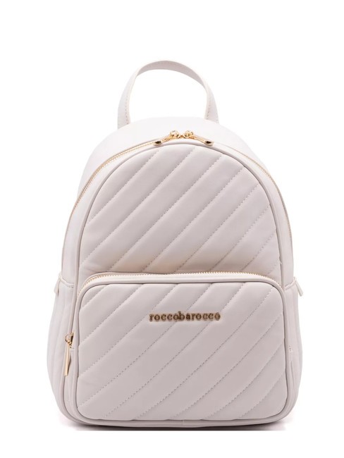 ROCCOBAROCCO GLAM Sac à dos matelassé avec poche blanc - Sacs pour Femme