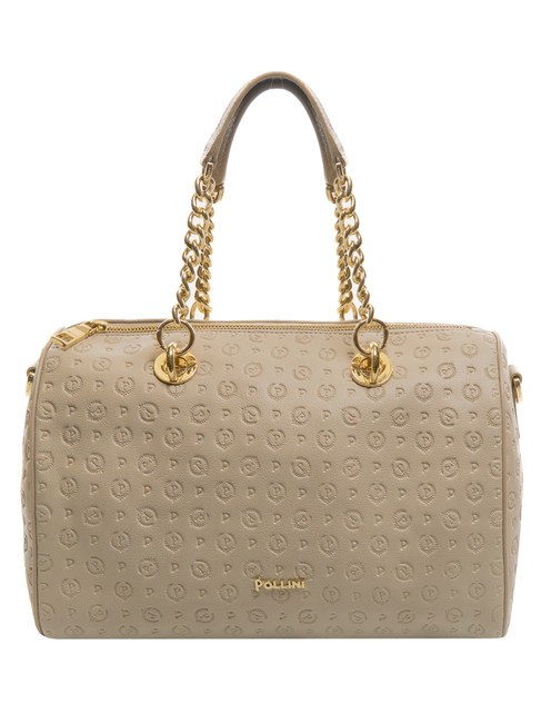 POLLINI Embossed Heritage Sac a main bowling avec bandoulière ICE - Sacs pour Femme