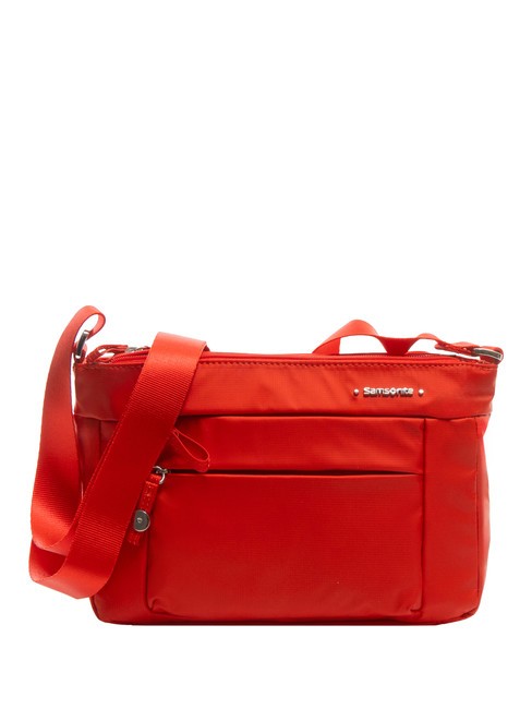 SAMSONITE MOVE 4.0 Petit sac bandoulière 3 zips FLAMERED - Sacs pour Femme