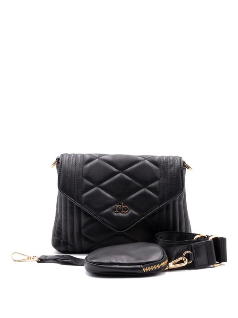 ROCCOBAROCCO GLAM Sac bandoulière avec pochette noir - Sacs pour Femme