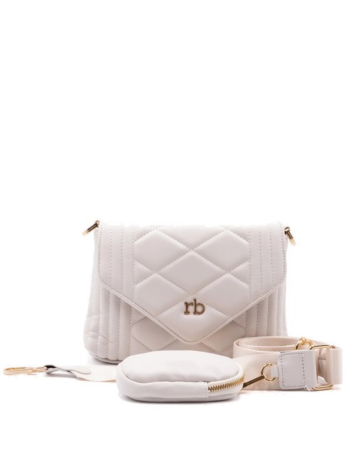 ROCCOBAROCCO GLAM Sac bandoulière avec pochette blanc - Sacs pour Femme