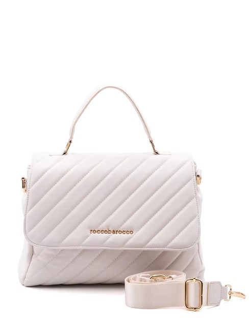 ROCCOBAROCCO GLAM Sac cartable matelassé blanc - Sacs pour Femme