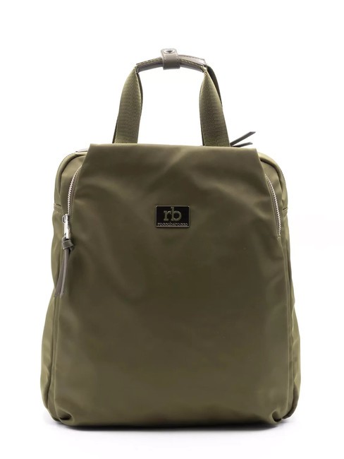 ROCCOBAROCCO GLORIA Sac à dos en tissu vert militaire - Sacs pour Femme