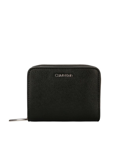 CALVIN KLEIN CK MUST Portefeuille moyen zippé autour pvh noir - Portefeuilles Femme