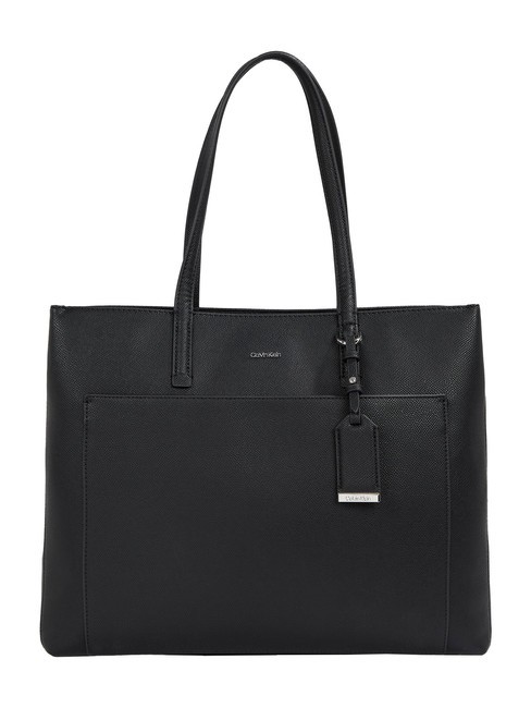 CALVIN KLEIN CK MUST Sac shopping carré pvh noir - Sacs pour Femme