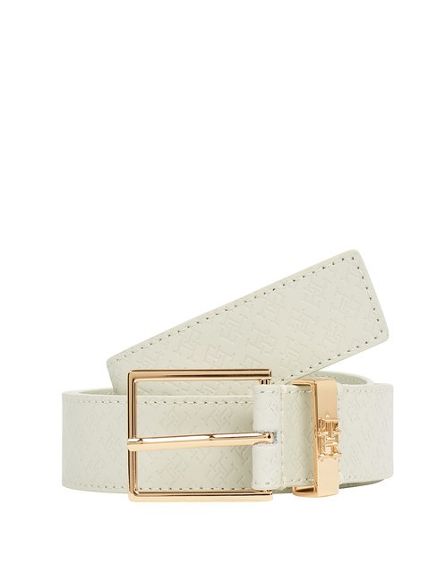 TOMMY HILFIGER TH SQUARE MONOGRAM Ceinture en cuir canne à sucre - Ceintures