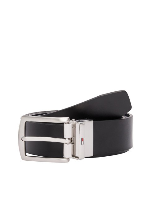 TOMMY HILFIGER DENTON Ceinture en cuir bleu sidéral / noir - Ceintures