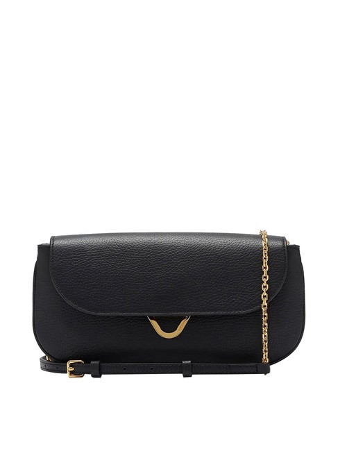 COCCINELLE DEW Petit sac en cuir martelé Noir - Sacs pour Femme