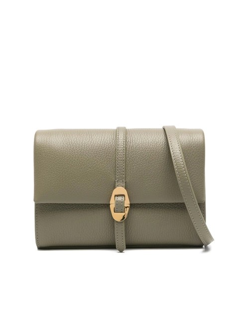 COCCINELLE DORIAN Mini sac bandoulière en cuir martelé vert laurier - Sacs pour Femme