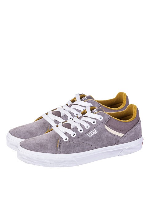 VANS SELDAN Baskets en cuir suédé rétro pop gris/crème brûlée - Chaussures Femme