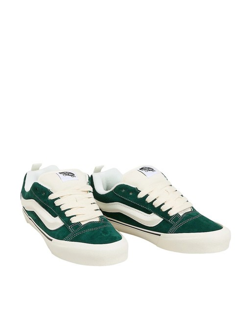 VANS KNU SKOOL Baskets en cuir suédé porc daim vert - Chaussures unisexe