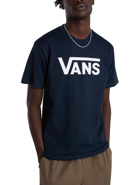 VANS CLASSIC T-shirt en coton à manches courtes bleu marine/blanc - T-shirt