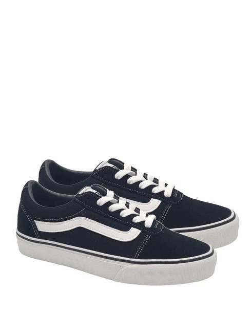 VANS WARD W Baskets en toile noir blanc - Chaussures Femme