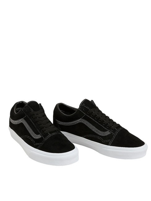 VANS OLD SKOOL Baskets en cuir suédé noir - Chaussures unisexe