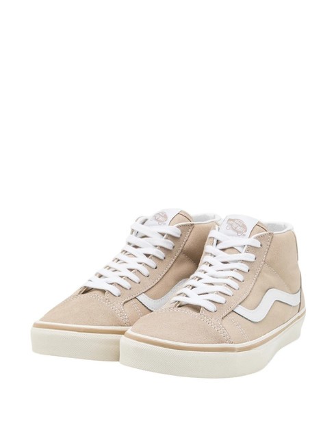 VANS MID SKOOL 37 Baskets montantes en cuir suédé beige/marron - Chaussures unisexe