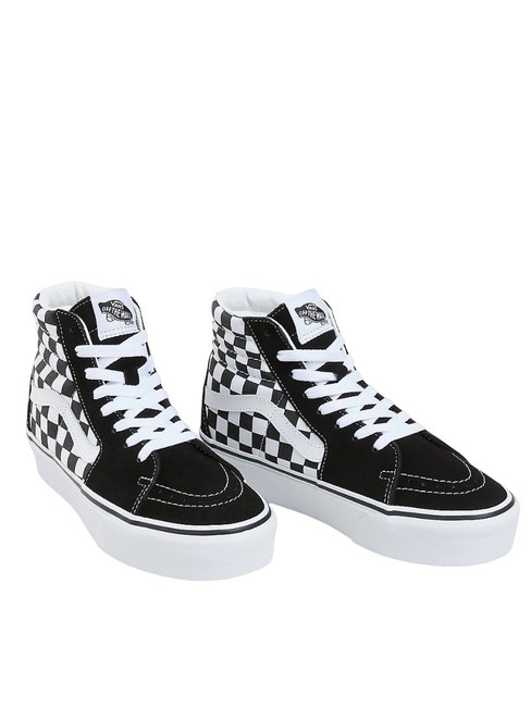 VANS SK8-HI Platform 2.0 Baskets montantes damier/vrai blanc - Chaussures unisexe