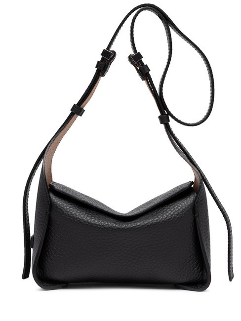 GIANNI CHIARINI PENELOPE Sac bandoulière en cuir noir-nature - Sacs pour Femme