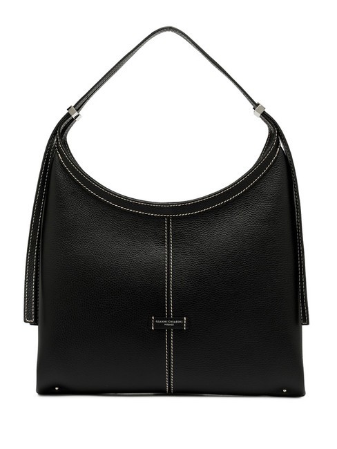 GIANNI CHIARINI NORMA Sac hobo porté épaule en cuir Noir - Sacs pour Femme