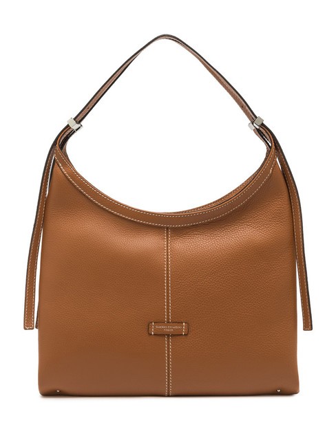 GIANNI CHIARINI NORMA Sac hobo porté épaule en cuir caramel - Sacs pour Femme