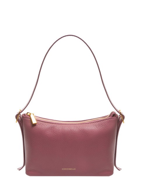 COCCINELLE CHERRY Petit sac bandoulière en cuir pulpe rose - Sacs pour Femme