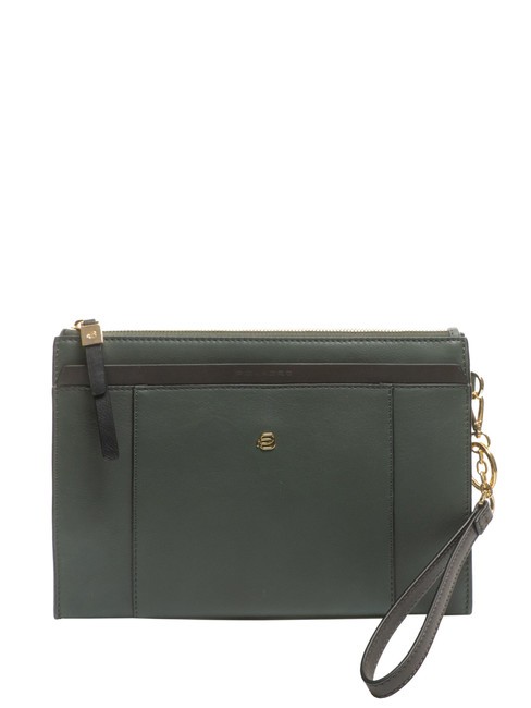 PIQUADRO CIRCLE  Pochette iPad Mini en cuir vert/vert - Sacs pour Femme