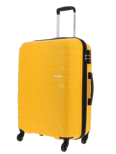 AMERICAN TOURISTER UPLAND Chariot de taille moyenne jaune - Valises Rigides