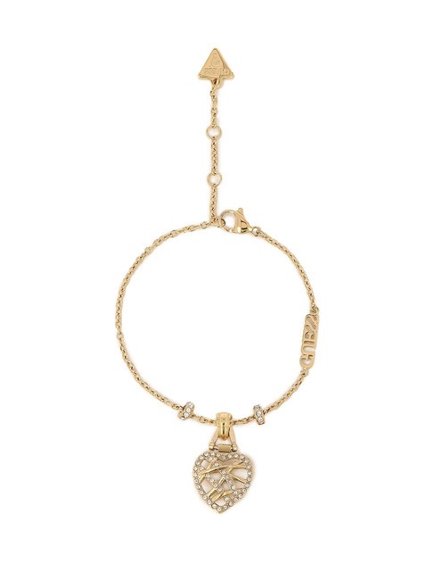 GUESS HEART CAGE Bracelet avec coeur or jaune - Bracelets