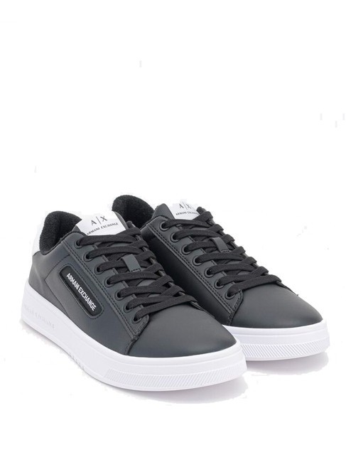 ARMANI EXCHANGE A|X LOGO Baskets  noir + blanc op. - Chaussures Homme