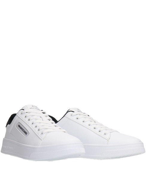 ARMANI EXCHANGE A|X LOGO Baskets  op.blanc+noir/noir - Chaussures Homme