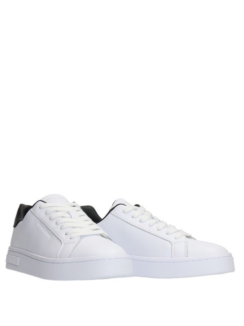 ARMANI EXCHANGE A|X Baskets en cuir multicolore op blanc noir - Chaussures Femme