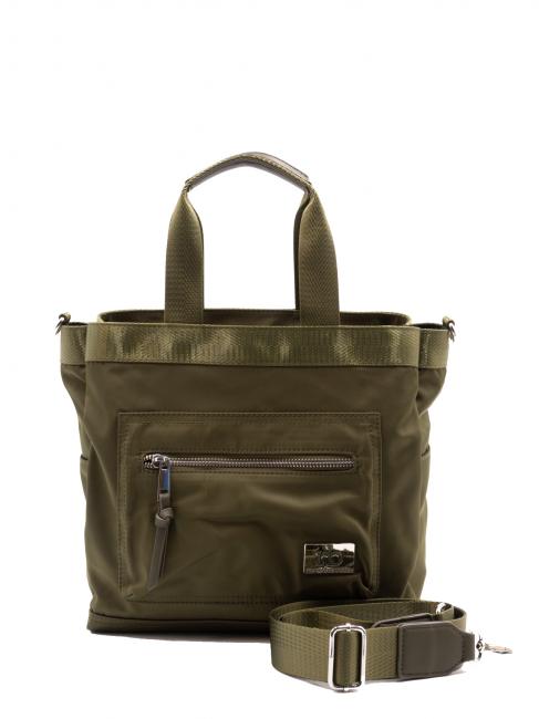 ROCCOBAROCCO GLORIA Sac cabas avec bandoulière vert militaire - Sacs pour Femme