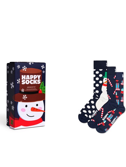 HAPPY SOCKS HOLIDAY NAVY Coffret cadeau de 3 paires de chaussettes marine - Chaussettes Femme