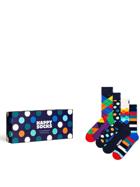 HAPPY SOCKS MULTICOLOR Coffret cadeau de 4 paires de chaussettes multicolore - Chaussettes pour hommes