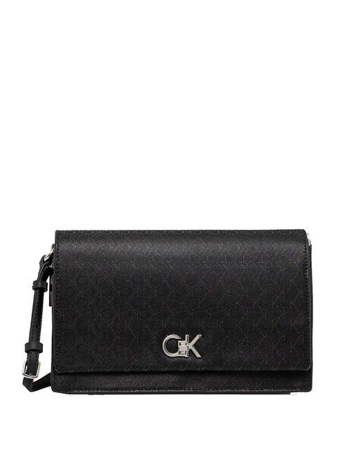 CALVIN KLEIN CK ELONGATED Sac à bandoulière blackmono - Sacs pour Femme