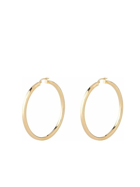 GUESS HOOPS I DID IT AGAIN Boucles d'oreilles créoles fines or jaune - Boucles d'oreilles