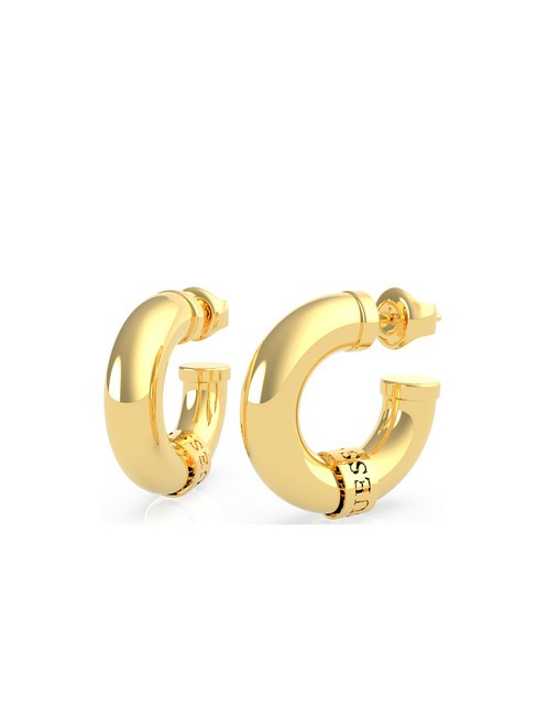 GUESS LET S GET LOUD Boucles d'oreilles créoles bombées or - Boucles d'oreilles